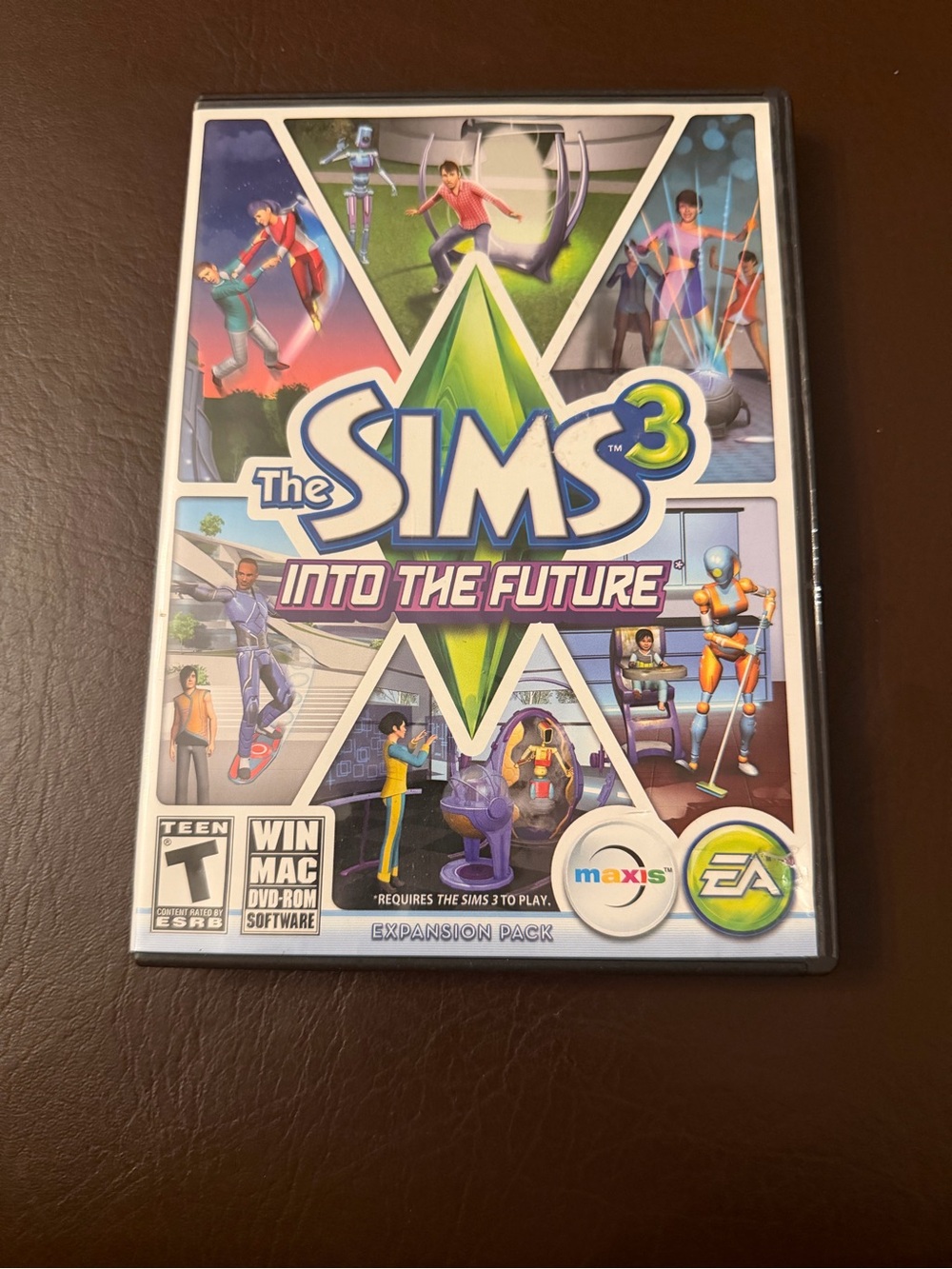 Origins The Sims 3: Into the Future – White, Green, Blue Cover Art
